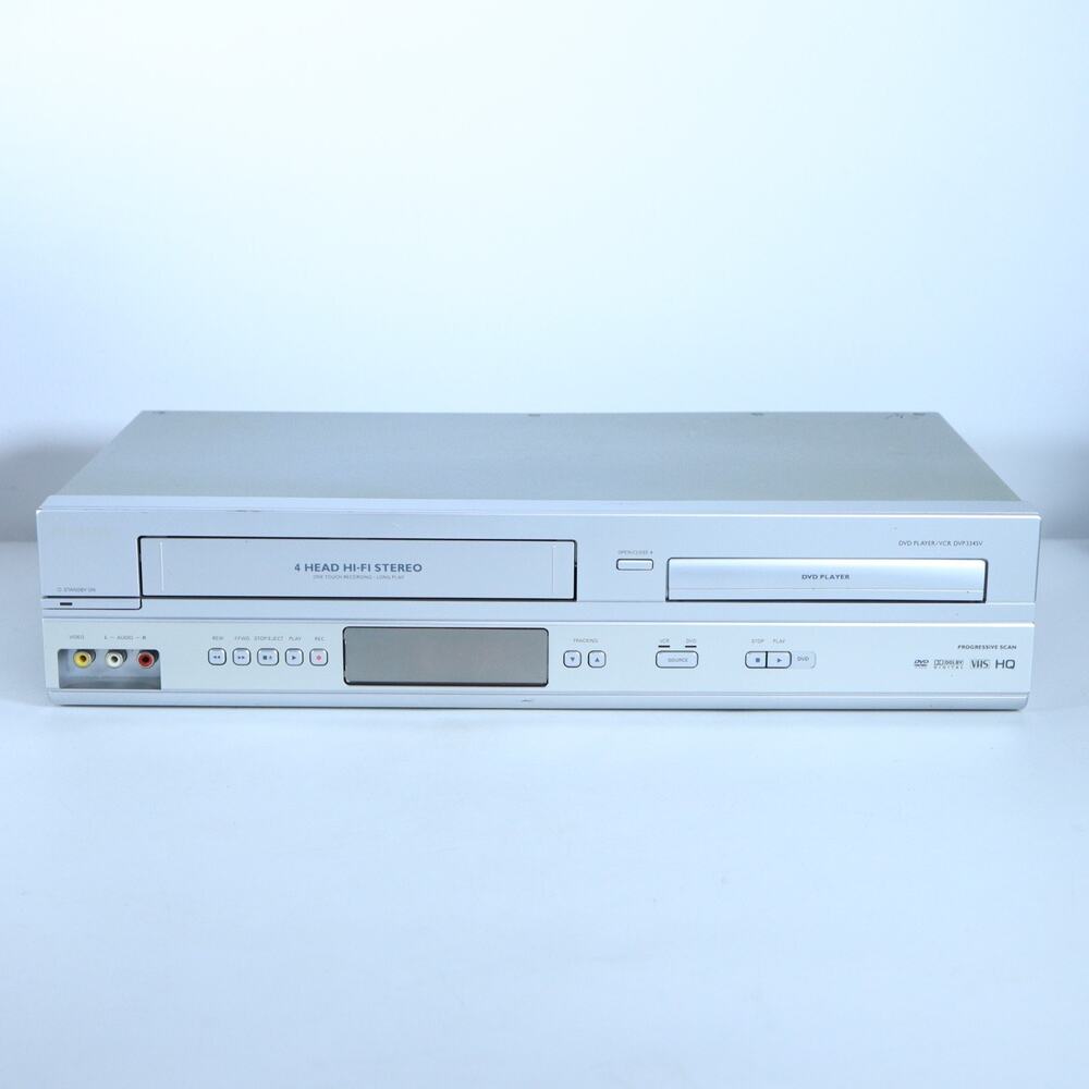 Philips DVP3345v/17 DVD VCR Combo Player Tested And Works - No Remote